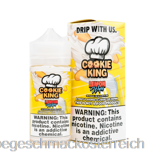 Zitronenwaffel - Cookie King - 100ml 3mg Vape-Geschmack